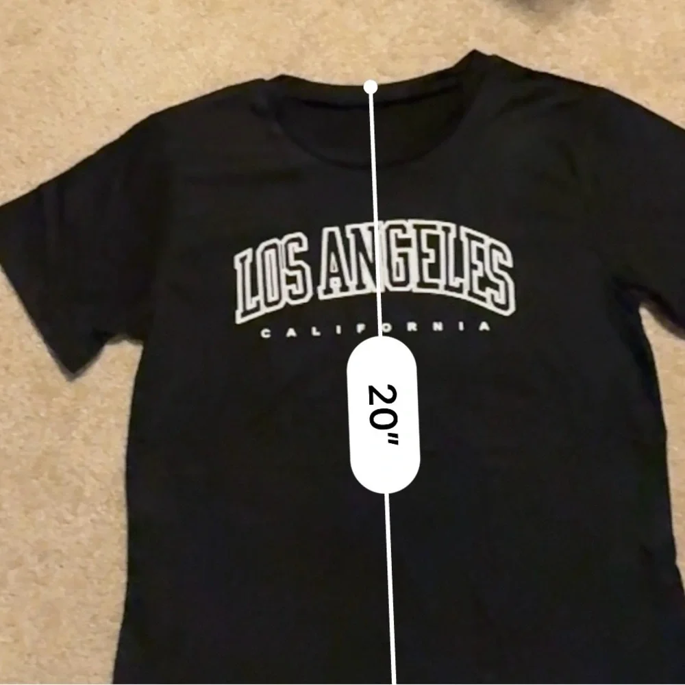 🆕 Los Angeles California Kids' Black T-Shirt (14-16)
